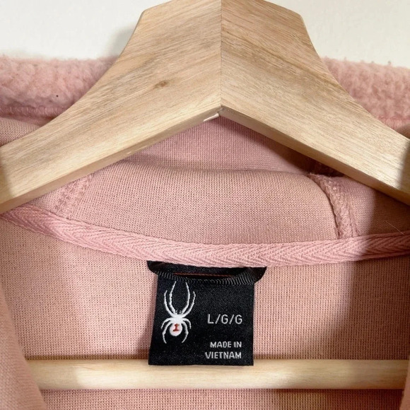 SPYDER | LYDIA SHERPA FLEECE FULL ZIP JACKET IN MISTY  ROSE - Picture 10 of 16